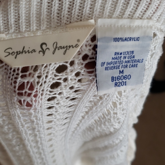 Sophia and Jane loose knit white cardigan - Picture 4 of 4